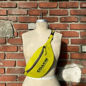 Coach Bright Yellow Belt Bag